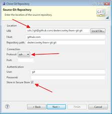 Select ssh and copy the new ssh url. Working With Git And Eclipse Joomla Documentation
