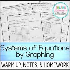 Graphing lines and killing zombies ~ graphing in slope intercept form activity. Solving Systems Of Equations By Graphing Warm Up Notes Homework