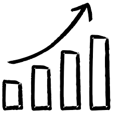 Growth Arrow Line Chart Diagram Graph Icon Business