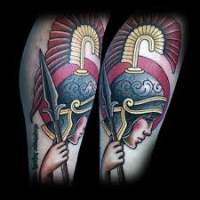 60 Athena Tattoo Designs For Men Ancient Greek Goddess Ideas
