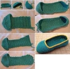 Oklava Isi Patik Yapimi Chinelos De Croche Sapatinho De Croche Botas De Croche