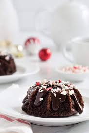 Delicious bundt cake recipe using a box cake mix 🥮 torte test kitchen. Chocolate Peppermint Mini Bundt Cakes My Baking Addiction