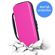 Acdream case fits nintendo switch lite, premium pu leather protective case bag for new nintendo switch lite 5.5 inches 2019 release with portable, 6 game cards, zipper closure, glitter pink. Nintendo Switch Lite Carrying Case Hard Shell Protective Switch Lite Game Case For Nintendo Switch Lite Accessories By Youshares Pink Pricepulse