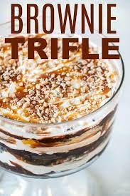 Chocolate Caramel Brownie Trifle Recipe Recipe Trifle Dessert Recipes Trifle Recipe Desserts