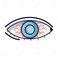 Ojo Afectado Con Enfermedad E Infeccion Por Conjuntivitis Retina Con Venas Rojas Ilustraciones Vectoriales Clip Art Vectorizado Libre De Derechos Image 83600000