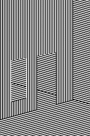 Abstract Black And White Geometric Art Abstract Black And White Geometric Pattern With Walls Striped Structural Texture Optical Illusions Art Illusion Art Art Optical