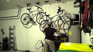 Therefore, if you are looking for the best bike lift for garage, you have everything you need here. Overhead Rad Bicycle Storage Rope Pulley System Youtube