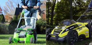 We measured runtime as the time it takes a stationary mower with the blade spinning to exhaust a fully charged battery. Greenworks Vs Ryobi Lawn Mower 2021 Which Brand Should You Go With Compare Before Buying