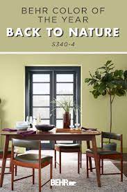 Behr 2020 Color Of The Year Back To Nature Colorfully Behr Green Dining Room Dining Room Paint Colors Dining Room Colors