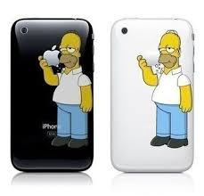 Ce qui a donné le sens de l'expression: Homer Simpson Croque La Pomme Journal Du Geek Autocollant Iphone Iphone Pomme