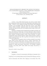 In all cases, the abstract is the very last thing you write. Https Media Neliti Com Media Publications 150327 En English Grammatical Errors In The Abstra Pdf