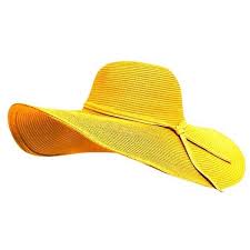 Yellow Shapeable Wire Brim Beach Floppy Hat Floppy Hat Long Brim Hat Wide Brim Sun Hat