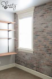 Diy Thin Brick Wall Brick Accent Walls Faux Brick Walls Diy Brick Wall