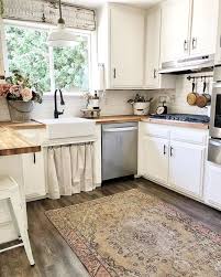 However, these modern spaces have me reconsidering the look. The Farmhouse Kitchen Sink Skirt Cabinet Curtain Covers Vanity Skirt Or Cafe Style Panels For Windows Curtains Window Treatments Home Living Baby Land Co Il
