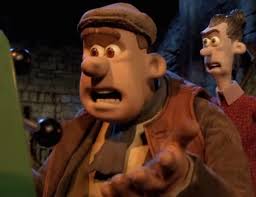 Since this is an animated film, we expect a joke and a close escape. Chicken Run Mr Tweedy And Mrs Tweedy Villain Character Dreamworks Animation Chicken Runs