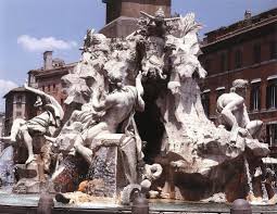 Gianlorenzo Bernini Vier Stromen Fontein Piazza Navona In Rome 1651 Barok Italie