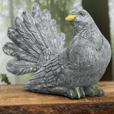 43 cm l x 17 cm w x 50 cm h. Taubenfigur Garten Tierfiguren Taube Steinfiguren Ebay
