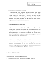 Secara etimologis, kurikulum berasal dari kata. Definisi Kurikulum Secara Etimologis