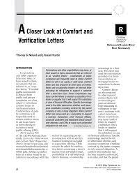 When one company controls another, this is known as a parent company subsidiary relationship. Pdf A Closer Look At Comfort And Verification Letters