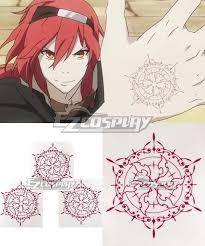 Rokka Braves Of The Six Flowers Rokka No Yusha Adlet Myer Nachetanya Loei Piena Augustra Flamie Sp Anime Cosplay Makeup Tattoo Stickers Naruto Cosplay Costumes