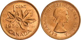 Coins And Canada 1 Cent 1956 Canadian Coins Price Guide