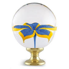 Boule De Rampe Seduction Verre Et Laiton Satine Avec Images Laiton Verre Boule