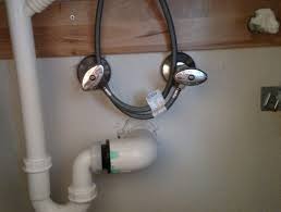 The shutoffs were in the wrong place blocking the location for the tail pipe and the trap adapter / plumbing in the wall was too small for the special ikea drain parts and p trap. Ikea Bathroom Sink Drain Terry Love Plumbing Advice Remodel Diy Professional Forum