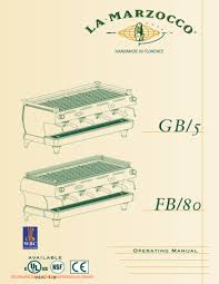 Version 1.09 english 26 la marzocco, s.r.l. La Marzocco Mistral Operating Manual Manualzz