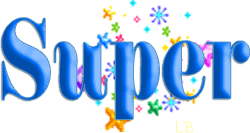 Rozpraszające się kwiaty i napis super - Gify i obrazki na GifyAgusi.pl