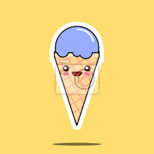 Wie zeichnet man eine liebe eiscreme youtube throughout. Cute Happy Icecream Kawaii Personnage Dessin Anime Emoticon Visage Peintures Murales Tableaux Creme Glacee Saveur Creme Myloview Fr