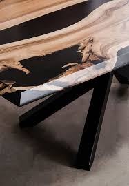 Custom Epoxy Resin Table Ahsap Masa Epoksi Oturma Odasi