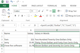 How To Spell Currency In Excel