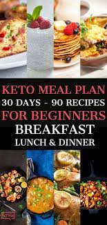 90 Easy Keto Diet Recipes For Beginners Free 30 Day Meal Plan Keto Meal Plan Diet Meal Plans Recipes For Beginners