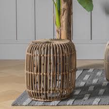 Habitat otto 1 drawer round bedside table. Rafael Side Table Small Rattan Side Table Wooden Side Table
