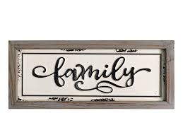 Find home decor signs for every room in your home including your living room, dining room, kitchen, and laundry room. Delidecor Family 12 X 5 Wooden Signs Wall Decor Rustic Embossed Retro Metal And Wood Framed Sign Modern Farmhouse Wall Hanging Art Family Sign Home Decor Buy Online In Botswana At