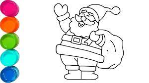 This adorable set of christmas coloring pages is the perfect activity for a christmas party! Cute Santa Claus Christmas Coloring Pages For Kids Video For Toddler Youtube