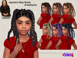 Mimilky babyhair n1 by daerilia. Jaquetta S Baby Braids By Drteekaycee The Sims Resource Sims 4 Hairs