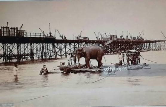 Indian troopships in Madras Harbour
