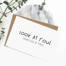 Funny New Job Promotion Card New Job And Shit Greeting Leaving Cards Funny Congrats Colleague Card Off New Job Card Job Promotion Gifts Congrats On New Job