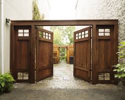 Before And After A Brooklyn Townhouse With A Double Wide Garden Gardenista Wood Gates Driveway Backyard Gates Fence Design