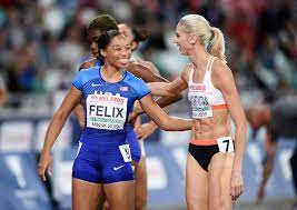 She also ties carl lewis for most medals in u.s. It S Important To Speak Out Allyson Felix On Motherhood Shaming Nike And Going For Gold