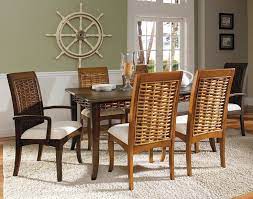 Freeport Rattan 7 Pc Dining Room Set Fp 25set By Designer Wicker Tribor Side Chairs Dining Expandable Dining Table Wicker Dining Set