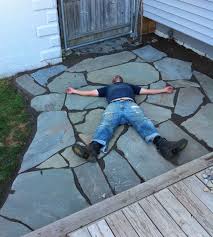 While the tiles can be expensive you must realize that in. The 12 Hour Diy Flagstone Patio Merrypad