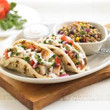 Maybe you would like to learn more about one of these? Enlightened Mediterranean Chicken Pita Tacos Menu Bj S Restaurants And Brewhouse