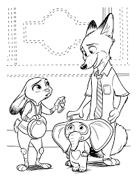 Big is a character in the upcoming disney movie zootopia and also an arctic shrew. Zootopia Coloring Pages Tv Film Zootopia Printable 2020 11982 Coloring4free Coloring4free Com