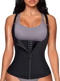 Buy Yerkoad Women Waist Trainer Zipper Workout Cincher Body Corset Neoprene Sauna Sweat Vest Tank Top With Straps Online In Turkey B093shqrw8