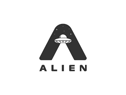 Alien Logo Typographic Logo Design Typographic Logo Typography Logo