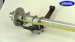 How To Measure An Axle Video From Sturdy Built Trailer Parts Utility Trailer Homemade Trailer Trailer Axles