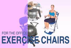 Sit on the chair with your back straight, legs bent at the knees 90 degrees and feet planted on the floor. Office Exercise Chairs
