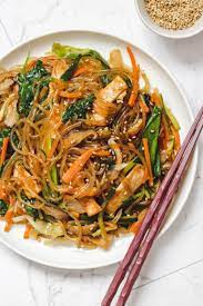 Vegan Japchae Korean Stir Fried Glass Noodles Okonomi Kitchen Recipe Glass Noodles Recipe Sweet Potato Glass Noodles Recipe Stir Fry Glass Noodles